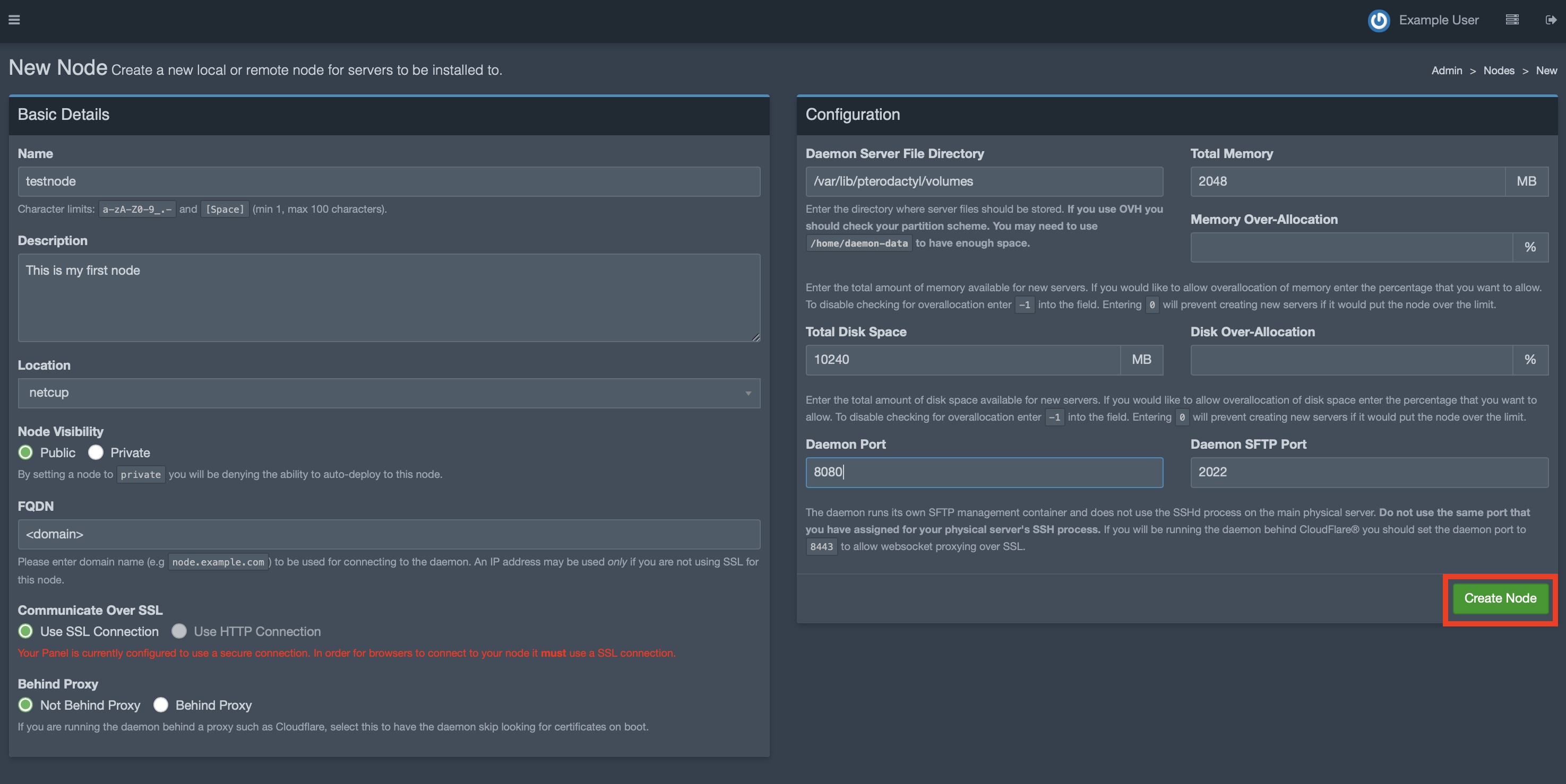 install and configure the pterodactyl panel, wings and SSL