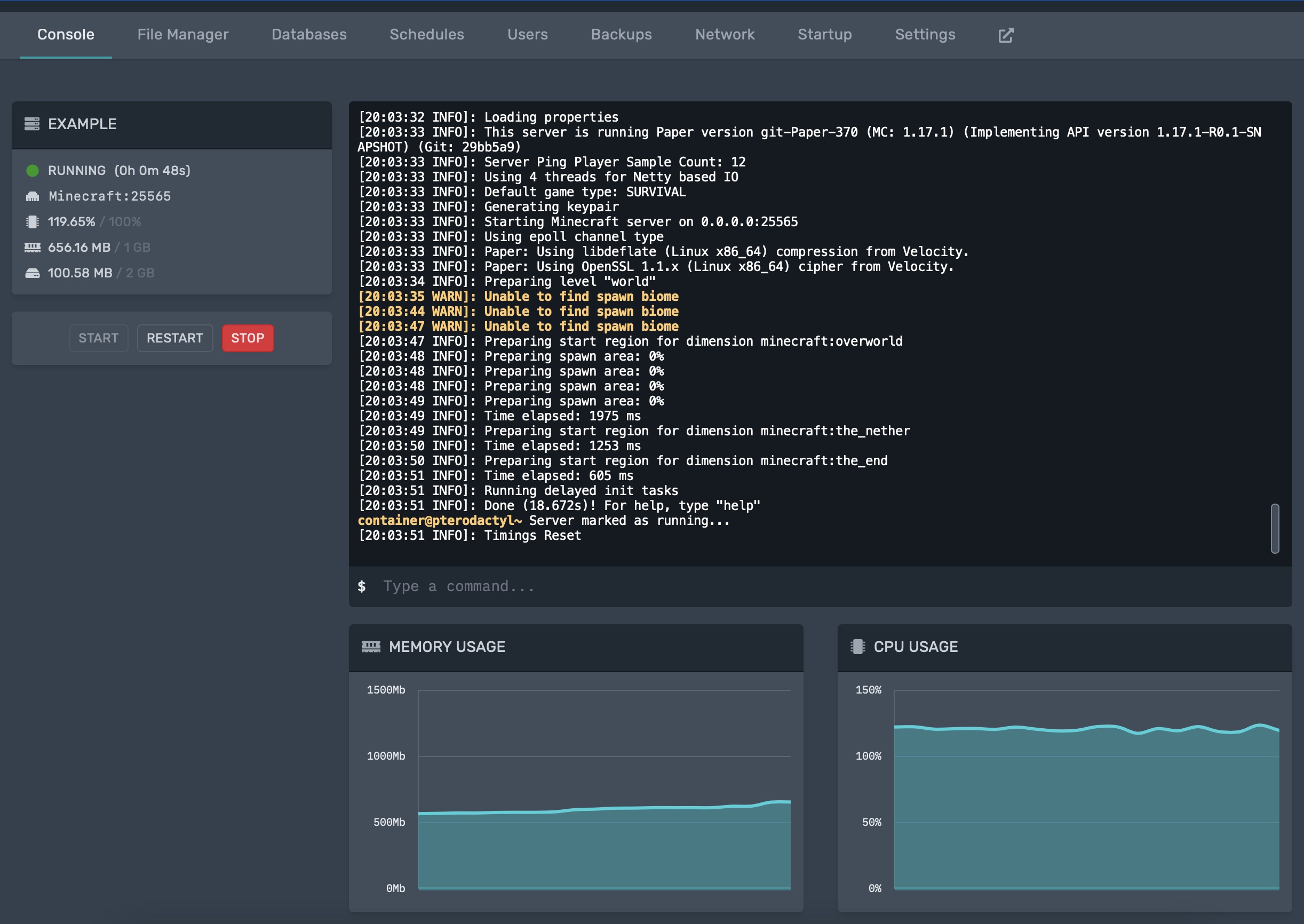 install and configure pterodactyl panel on your server