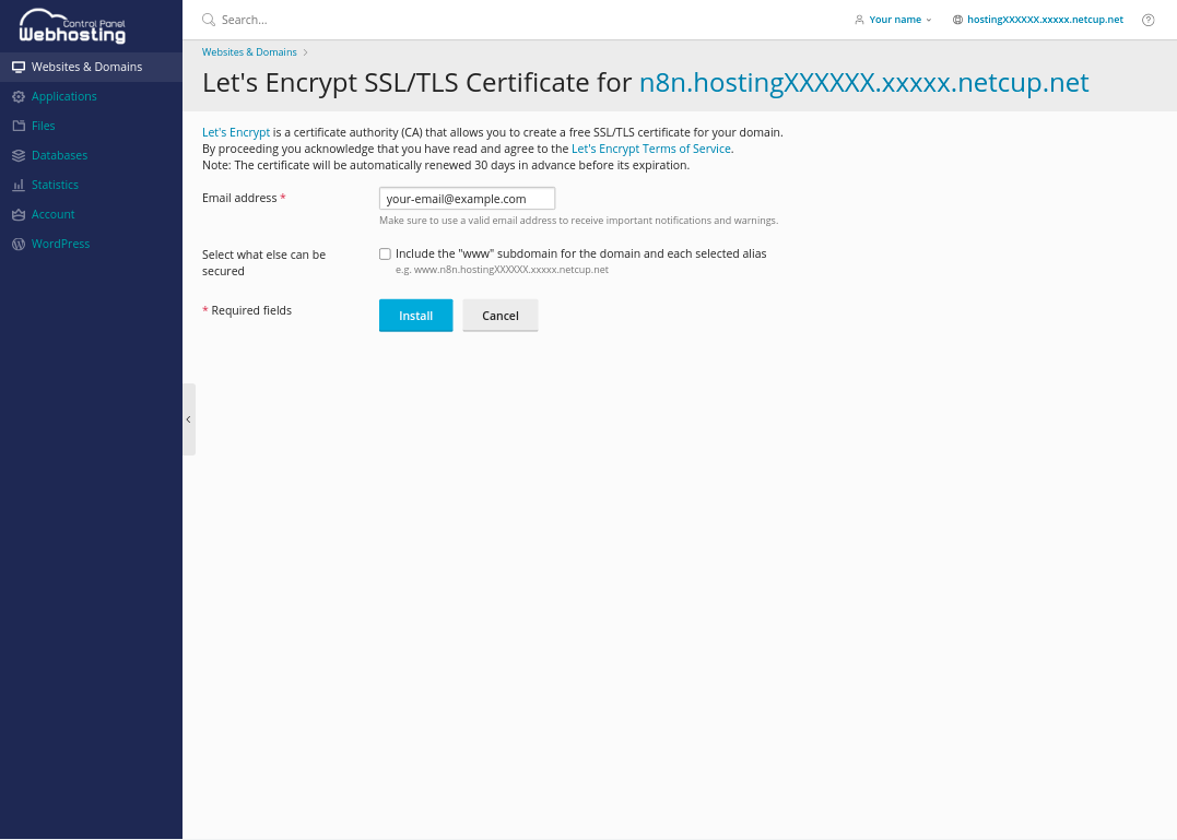 Issue a Let's Encrypt Certificate